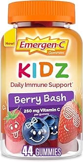 Emergen-C Kidz Daily Immune Support Dietary Supplements, Flavored Gummies with Vitamin C and B Vitamins for Immune Support, Berry Bash Flavored Gummies - 44 Count