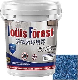 Generic High-Gloss Sky Blue Epoxy Water-Based Floor Paint, 0.5KG, 50-62.5 sq.m/liter (0.5 kg), Interior/Exterior, Concrete, Tiles, Marble