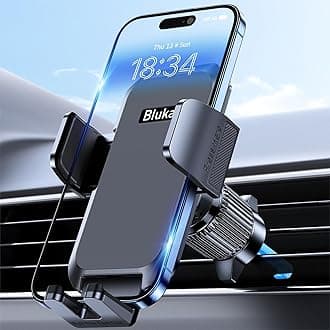 Blukar Car Phone Holder, Air Vent Car Phone Holder [Upgraded Clip & 360° Rotation & One Button Release] Compatible with Smartphone/GPS 4.0-7.0 Inches