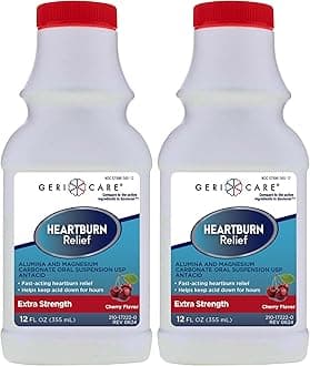 Heartburn Relief and Acid Reflux Medicine | Effective Antacid Tablets for GERD Relief and Heartburn | Alternative to Maalox Liquid, and Mylanta.