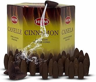 Cinnamon Backflow Incense Cones for Waterfall Aromatic Smoke Fountain Haze Falls