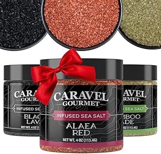 Hawaiian Sea Salt 3-Pack - Alaea Red, Bamboo Jade, Black Lava - All-Natural Sea Salts from the Pacific Ocean and Hawaiian Islands - Gluten-Free, No MSG, Non-GMO - Chef's Choice (4 oz Jar x 3)