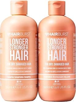 Shampoo and Conditioner Set For Dry & Damaged Hair - Moisture Locking, Breakage Reducing, Colour Protecting - Enriched with Vitamin B5, Almond Oil & Fig Extract - Silicone Free UK Made
