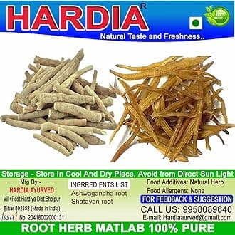 ashwagandha, shatavari root 400gm combo pack (200gm each)