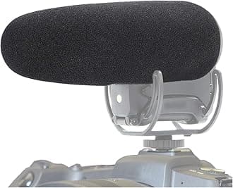 SUNMONVideomic Pro+ Mic Foam Windscreen, Pop Filter for Rode VideoMic Pro Plus On-Camera Shotgun Condenser Microphone