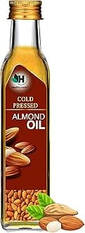 Healthy roots Cold Pressed Sweet Almond Oil 100ml | Wood Pressed - Extracted on Wooden Churner | Kolhu/Kacchi Ghani/Chekku