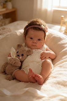 Anano Re-Born Baby Doll Full Body Soft Silicone Vinyl Babies Look Like Realistic Reborn Baby Girl Real Life Baby Dolls Girl Silicone Re-Born Baby Doll Full Body, Waterproof Reborn Babies