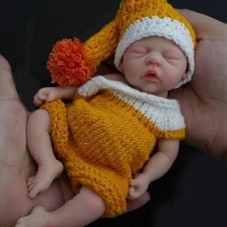 7" Micro Preemie Full Body Silicone Baby Adorkable Doll Theo Lifelike Mini Reborn Doll Surprice Children Anti-Stress-Boy
