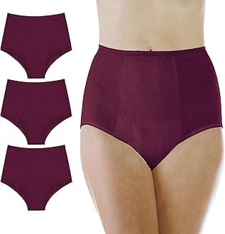 Wearever Women's Maximum Absorbency Incontinence Panties for Bladder Control - Washable, Reusable, Leak Proof Underwear for Women 600 ml - (Pack of 3) (Plum) (2X) (Fits Hip: 45-48)