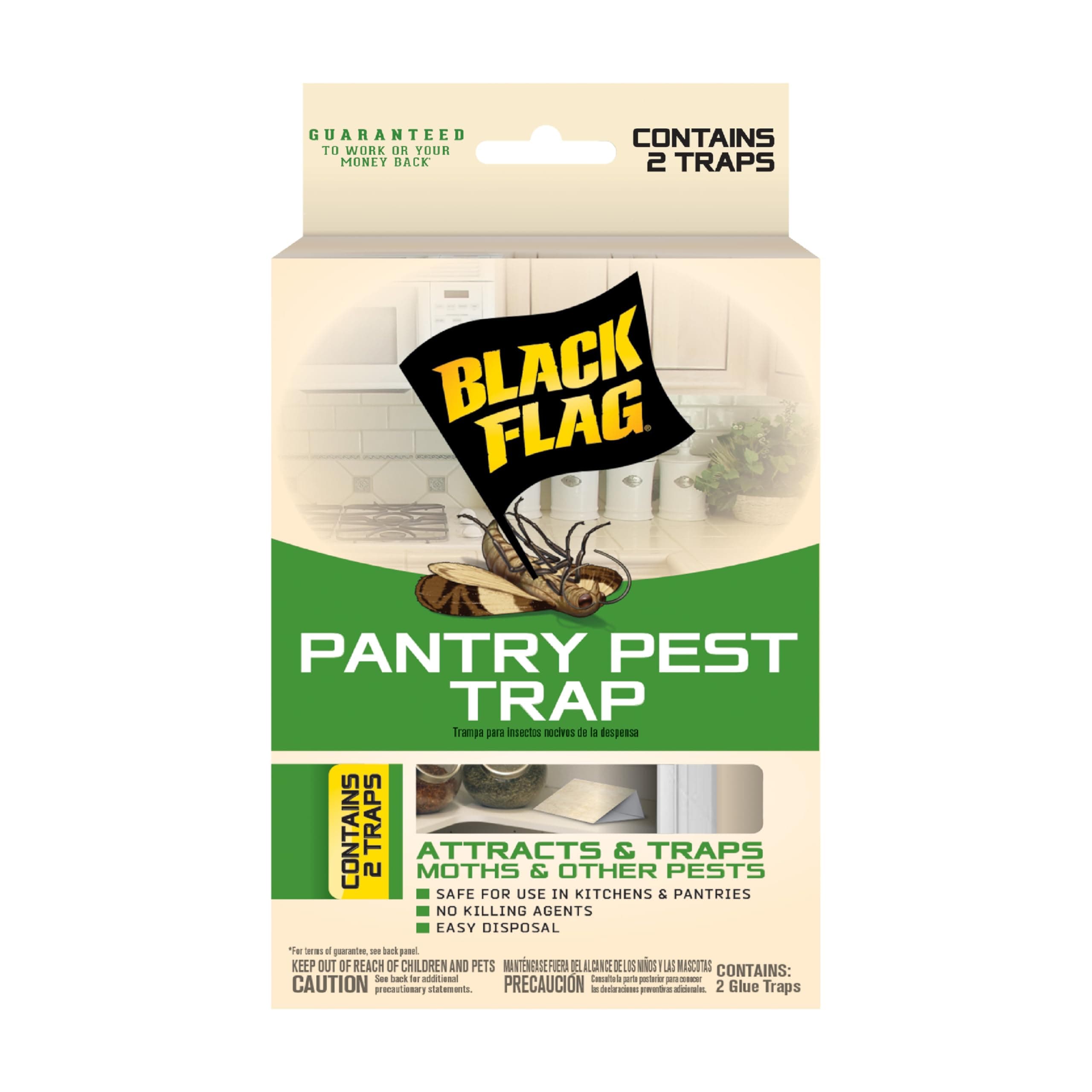Black Flag Pantry Pest Glue Trap, 2 Count