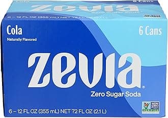 Zevia Soda - Zero Calorie - Cola - Can - 6/12 oz - case of 4