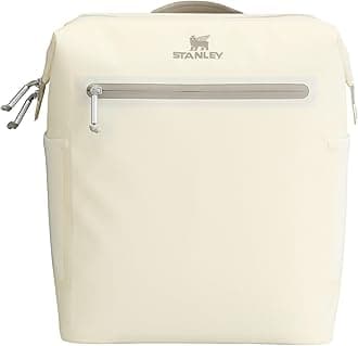 Stanley All Day Madeleine Midi Backpack Soft Cooler 14.8 Quarts | 20 Can Cooler with Handle and Shoulder Straps | Stays Cold for a Day | Insulated Travel Bag with Zipper | BPA-Free | Cream