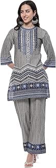 BIBA Women Cotton Straight Suit Set