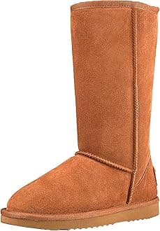 Women's Leather Classic Tall Snow Boots DA5815