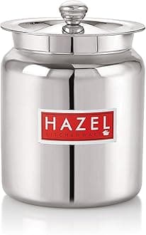 Stainless Steel Oil/Ghee Storage Container, 1.5 Litre, Silver