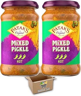 Pataks Pickle Jars | Mixed Pickle Hot 2x283g | Grocery King