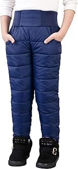 UGREVZ Girls Boys Snow Pants 2-9 Years old Thick Winter Warm Pants Girl Activewear Clothes