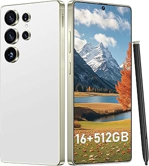 I25 Ultra: Powerhouse 16GB/512GB, 2-Day 7000mAh Battery, Huge 6.99" Android 14 Phone w/Built-in Stylus - Your All-in-One Device The Superior Choice (White)