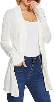 Spicy Sandia Women's Cardigan Sweaters Long Dressy Casual Lightweight Open Front Knit Cardigans for Spring Early Fall