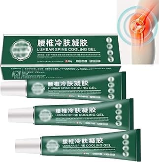 Lumbar Type Cold Compress Gel, Lumbar Spine Cooling Gel, Natural Cooling Pain Relief Balm for Spinal Joint Shoulder Periarthritis Pain (3Pcs)