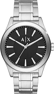 Armani Exchange Men's Three-Hand, Stainless Steel Watch, 44 mm case size