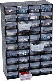 Garland 40 Multi Drawer Plastic Storage Cabinet For Home Garage or Shed