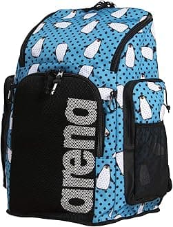 Arena Team Backpack 45L, Swimming Athlete Sports Backpack, Training Gear Bag for Men and Women, Fun Prints/Solid Colors