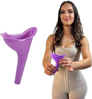 Travel Urinal for Women, Spill Proof and Reusable Lightweight Portable Travel Urination Device Stand Up and Pee, Female Urinal, BBL Supplies; Brazilian Butt Lift Supplies BBL Post Surgey Supplies
