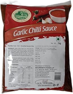 NATURESMITH GARLIC CHILLI SAUCE-1Kg | BIG FOOD SERVICE PACK POUCH |