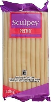 Premo: Translucent - 1lb Bar, Polymer Oven-Bake Clay, Non-Toxic, Sculpt-Model Jewelry-Figurines-Home Décor Projects, Adult Art-Crafts Supplies