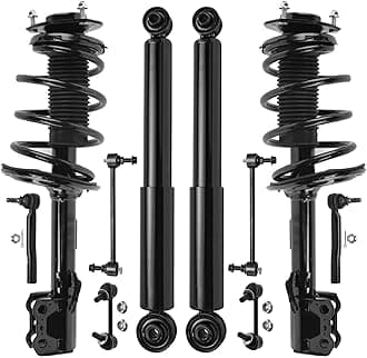 Front Coil Spring Struts Rear Shocks Sway Bars Suspension Kit Replacement for 2010-2015 Lexus RX350 RX450h - 10pc Set