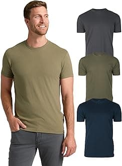 Mens T-Shirts – Short Sleeve Crew Neck T Shirts for Man, Cotton Blend Plain Novelty Men's T-Shirts