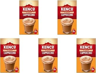 Cappuccino Instant Coffee Sachets 8x14.8g (Pack of 5, Total 40 Sachets, 592g)