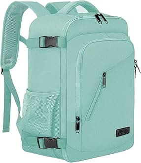 Cabin Bags 40x20x25 for Ryanair Underseat 20L Hand Luggage Backpack Small Travel Bag for Women Cabin Size for Airplanes Flight Bag Travel Rucksack Fit 14 Inch Laptop with USB Charging Port-Green