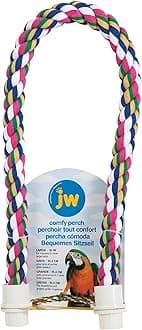JW Pet Comfy Perch For Birds Flexible Multi-color Rope