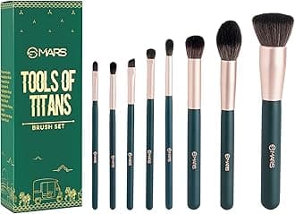MARS Tools of Titans Set of 8 Eye & Face Makeup Brush Set with Ultra Soft Bristles