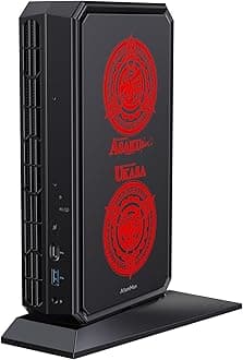 AtomMan G7 PT MINI PC Barebone with AMD Ryzen 9 7945HX, 16C/32T,8 GB GDDR6 AMD Radeon RX 7600M XT Mini Gaming PC, HDMI2.1/DP2.0/USB-C,WiFi7,BT5.4,2.5G LAN,2xPCIe4.0&PCIe5.0 SSD Slots