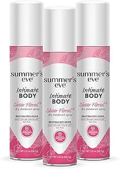 Summer's Eve Sheer Floral Daily Refreshing Feminine Spray, 2 oz, 3 Pack