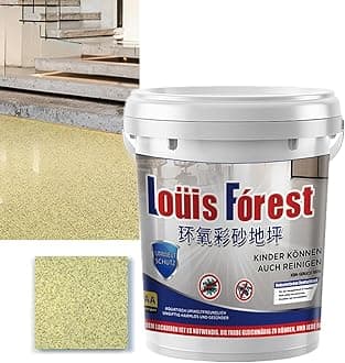 High-Gloss Marble Effect Epoxy Floor Coating,Epoxy Floor Paint for Garage,Self-Leveling Concrete Floor Paint,Quick-Dry Non-Slip Wear-Resistant Basement Waterproof Water-Based Paint