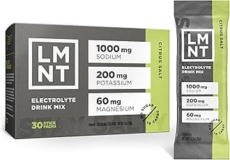 Keto Electrolyte Powder Packets | Paleo Hydration Powder | No Sugar, No Artificial Ingredients | Citrus Salt | 30 Stick Packs