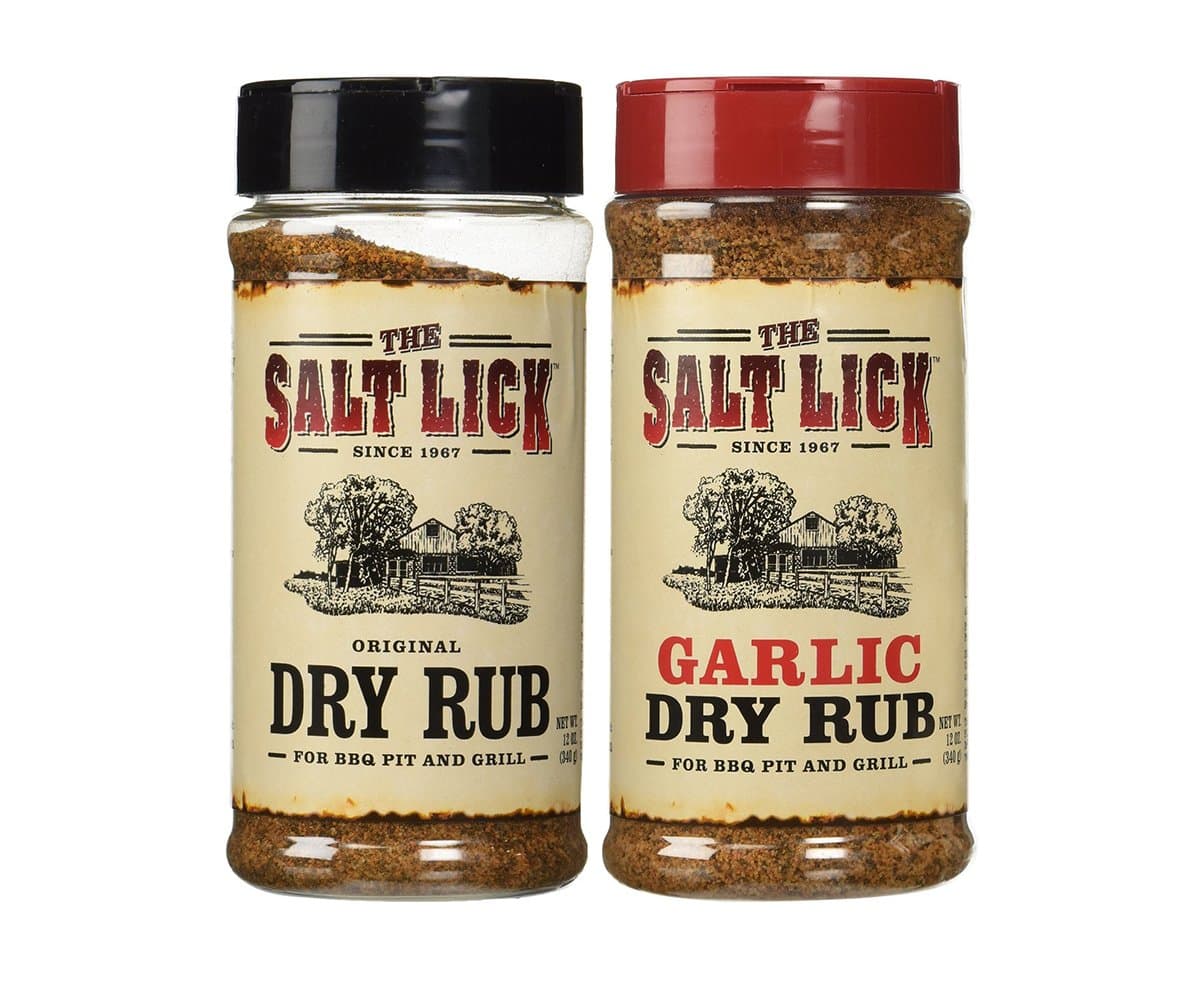 The Salt Lick Authentic Texas BBQ Dry Rub Combo (Original + Garlic) 12 Oz | Pack of 2