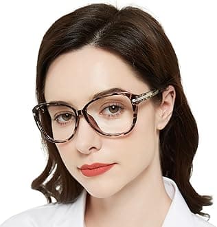 High Magnification Power Reading Glasses 4.00 Women Round Readers 1.0 1.25 1.5 1.75 2.0 2.25 2.5 2.75 3.0 3.5 4.0 5.0 6.0 (Grey Tortoise 400) Durable Hinges