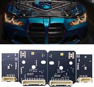 CSL Yellow DRL Chips For 2021-2024 B-MW G80 M3 G82 M4 G22 G26 430i 430ix M440i M440ix US. Spec Laser Headlight, 63119851051, 63119851052 (Amber)