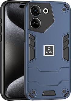 Phone Case Compatible with Tecno Camon 20 Pro 5G,Compatible with Tecno Camon 20 Pro 5G CK8n Case Dual-Layer Drop-Proof TPU+PC 2-in-1 Protective Case Blue