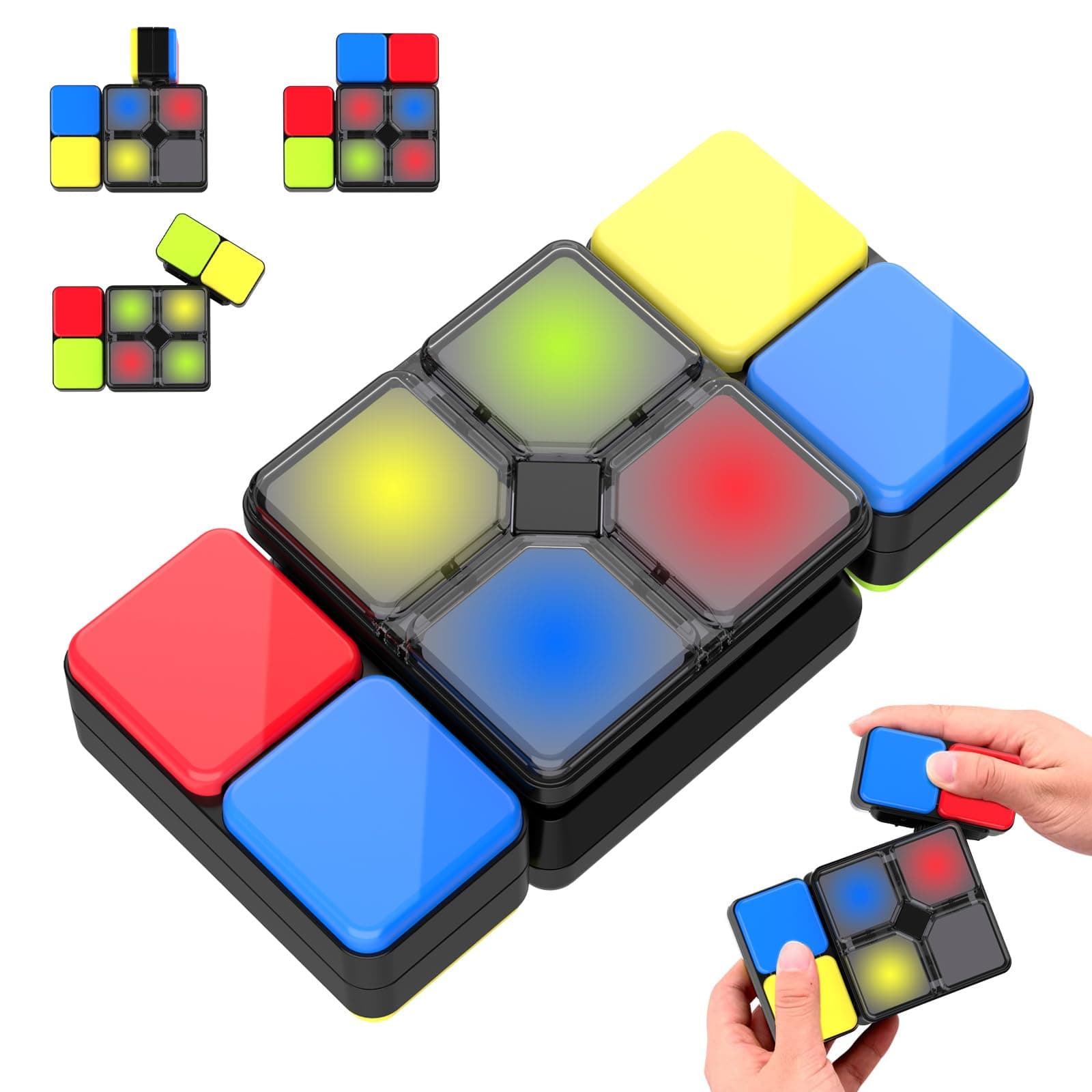 – Electronic Memory Game For Kids Ages 8-13, Handheld Light and Music Games, Fidget Toys for Teenager, Cool Presents for Teenage Boys 8 9 10 11 12 13 Years Old, Multicolor and Reaction Fun