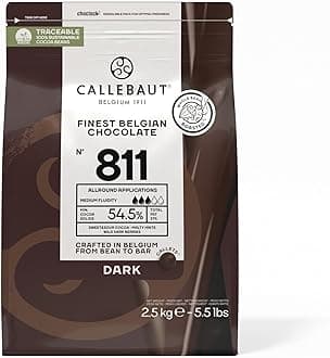 Callebaut N° 811 - Finest Belgian 54.5% Dark Chocolate Callets - 2.5kg