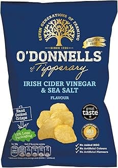 O' Donnells Salt & Vinegar 47.5g (1.7oz) 8 Pack