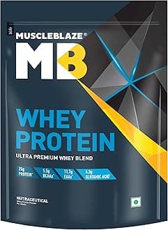 100% Whey Protein, Ultra Premium Blend with Whey Protein Concentrate & Whey Protein Isolate, 25 g Protein per Scoop (Rich Milk Chocolate, 1 kg / 2.2 lb)