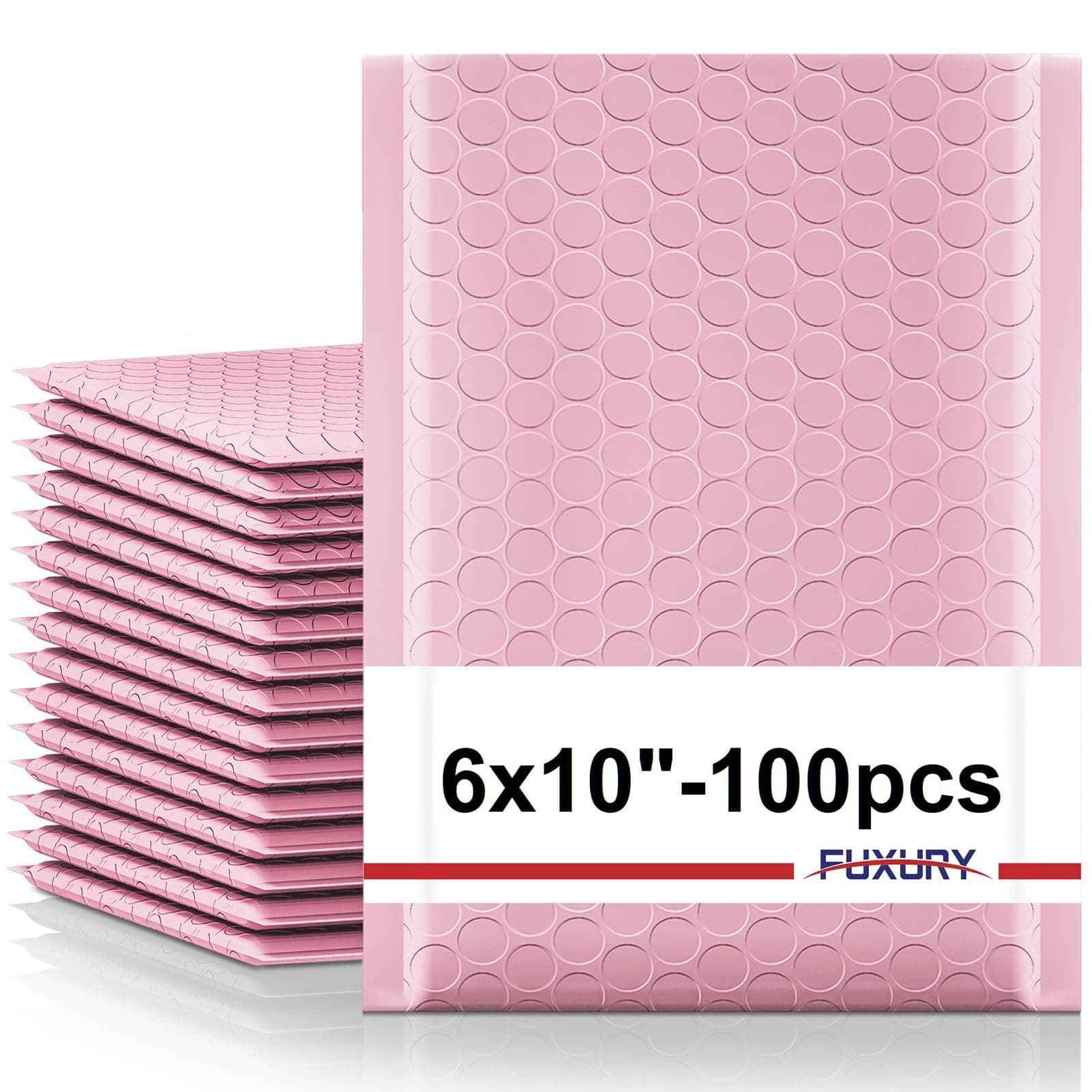 6x10" Bubble Mailer Sakura Pink 100pack