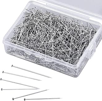 1600 Pieces Sewing Pins, 26mm Long, Silver, Stainless Steel, Durable, Head Pins for Sewing, Crafts & Jewellery Making